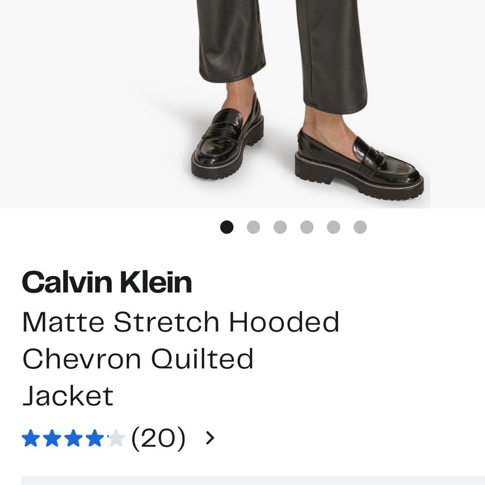 CALVIN KLEIN 🔥❄️ Matte  Stretch Hooded Chevron Quilted Jacket - Picture 15 of 15